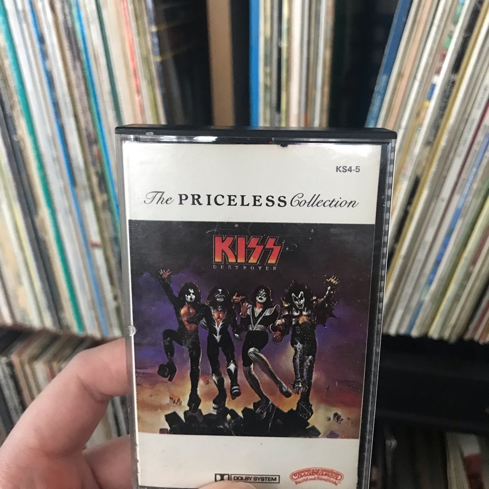 KISS 'Destroyer' Cassette Tape - Black & Purple Artwork